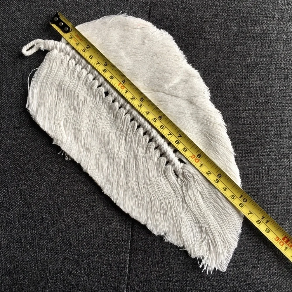 Bohemian, Macrame, Leaf Wall Home Decor, Ivory